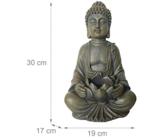 Relaxdays Budų statulėlė 30 cm su lotosu