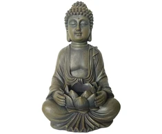 Relaxdays Budų statulėlė 30 cm su lotosu