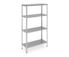 Relaxdays Cinkuota metalinė lentyna su 4 lentynomis