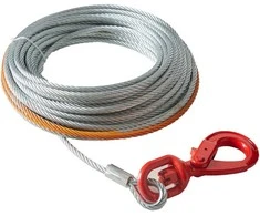 Vevor Cinkuoto plieno gervės lynas 9,5 mm x 30,5 m