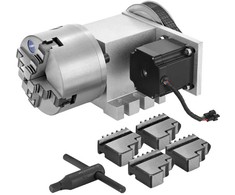 Vevor CNC rotacijos ašis su 4 žandikais ir tuščiu velenu