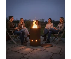 Relaxdays Corten plieno ugnies statinė