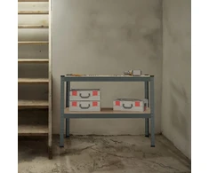 Relaxdays Darbo stalas su 2 lygiais