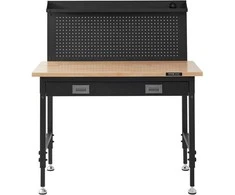 Vevor Daugiafunkcinis medinis darbastalis 121x61 cm su elektros lizdais