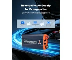 VEVOR DC į DC akumuliatoriaus įkroviklis 520W 40A