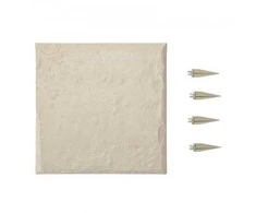 Vevor Dekoratyviniai sodo plytelės 4 vnt. 39.5 x 39.5 cm smėlio spalvos