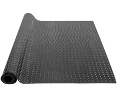 Vevor Diamond tipo guminė grindų danga, 3 mm, juoda