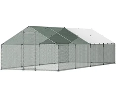 Didelė metalinė vištidė 3 x 8 x 2 m