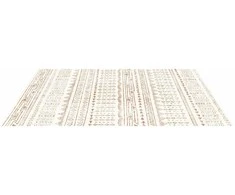 Vevor Didelis kilimas 152x244 cm neslystantis, atsparus plyšimui, modernus smėlio spalvos