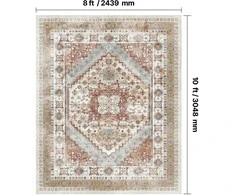 Vevor Didelis kilimas 243 x 305 cm slydimą mažinantis