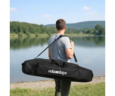Relaxdays Didelis meškerių krepšys, 5 skyriai