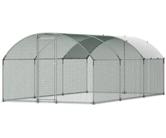 VEVOR Didelis metalinis vištidės aptvaras 3 x 6 x 2 m