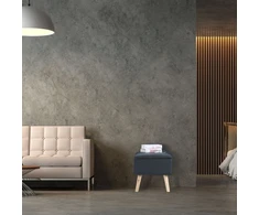 Relaxdays Dirbtinės odos pufas su daiktų laikymo skyriumi