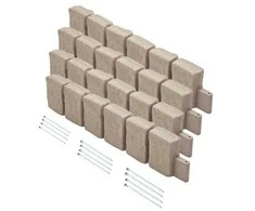 Vevor Dirbtinio akmens sodo apvadas 120 x 10 cm