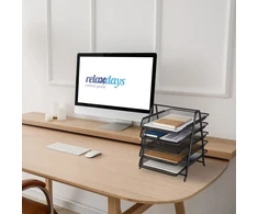 Relaxdays Dokumentų dėklas su 5 skyriais