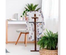 Relaxdays Drabužių stovas su riešuto imitacija