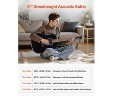 Vevor Drednoto akustinė gitara 104 cm rinkinys