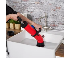 Relaxdays Drenažo valymo pompa su 2 antgaliais