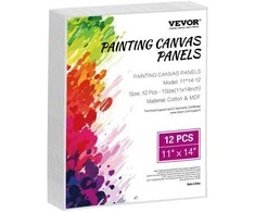 Vevor Drobės dėl tapymo, 12 vnt, 28 x 35,5 cm