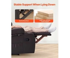 Vevor Dviejų vietų atlošiama sofa su centriniu console