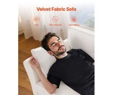 Vevor Dviejų vietų sofa iš veliūro audinio