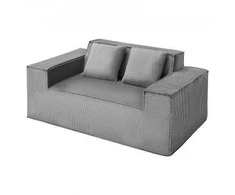 Vevor Dviejų vietų šviesiai pilkas sofa be surinkimo