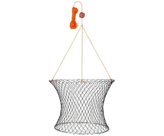 Dviejų žiedų krabų gaudyklė, 60 cm viršus, 50 cm apačia