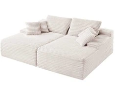 Vevor Dviguba poilsio sofa iš velvetinio audinio
