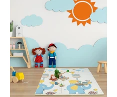 Relaxdays Dvigubas dėlionės kilimėlis: pelėda / dramblys