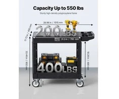 Vevor Dvigubas naudingumo vežimėlis 250 kg