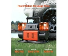 Vevor Dvigubų cilindrų oro kompresorius 300L/min