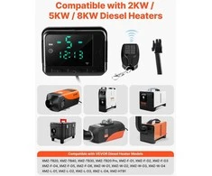 VEVOR Dyzelinio oro šildytuvo valdiklis DC5V su LCD