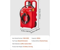 VEVOR Dyzelino perkėlimo talpa, 121 litras su elektrine pompa