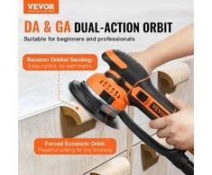 VEVOR Ekscentrinis šlifuoklis 15 cm su 10 šlifavimo diskų