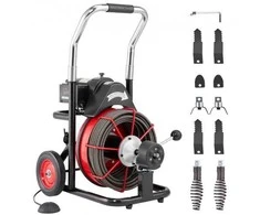 Vevor Elektrinė vamzdynų valymo mašina 100FT x 12 mm