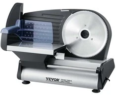 Virtuvinis kombainas Vevor Elektrinė mėsos pjaustyklė 180W 19 cm