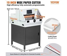 VEVOR Elektrinė popieriaus pjaustyklė su jutikliniu ekranu