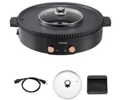 Vevor Elektrinis grilis ir hotpot 1800W 2-in-1