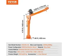 VEVOR Elektrinis kėlimo kranas pikapui, 998 kg, 360°