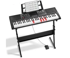 Vevor Elektrinis klavišinis pianinas su reguliuojamu stovu