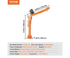 VEVOR Elektrinis kėlimo kranas pikapui, 998 kg, 360°