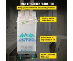 Vevor elektrinis komercinis rankų džiovintuvas su HEPA filtru