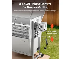 VEVOR Elektrinis lauko grilis su iešmu iki 60 kg