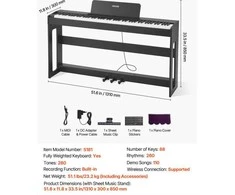 Vevor Elektrinis pianinas su 88 klavišais