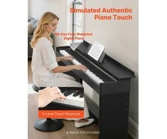 Vevor Elektrinis pianinas su 88 klavišais ir stovu