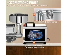 Vevor Elektrinis pomidorų trintuvas 370W