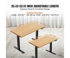 Vevor Elektrinis reguliuojamas stalo rėmas 70-117 cm