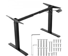 Vevor Elektrinis reguliuojamas stalo rėmas 70-117 cm juodas