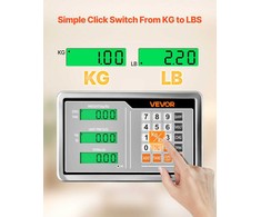 VEVOR Elektroninės platforminės svarstyklės 300 kg, tikslumas 50 g