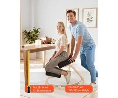 VEVOR Ergonominė klūpėjimo kėdė iš medžio